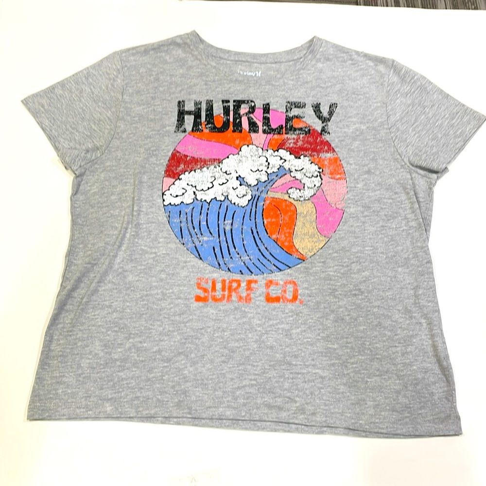 Hurley women’s T-shirt, gray XL like new
